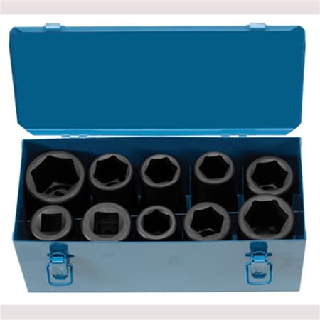 Grey Pneumatic 1" Drive 10 Piece Heavy Duty Truck Set 9151