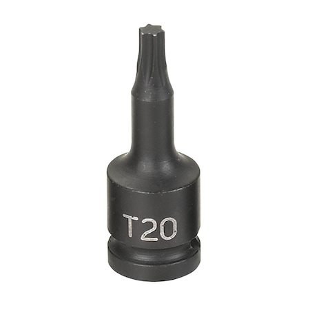 Grey Pneumatic 1/4" Drive, T20 Size, SAE Socket, Star Points 920T
