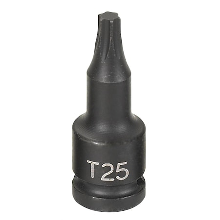 Grey Pneumatic 1/4" Drive, T25 Size, SAE Socket, Star Points 925T