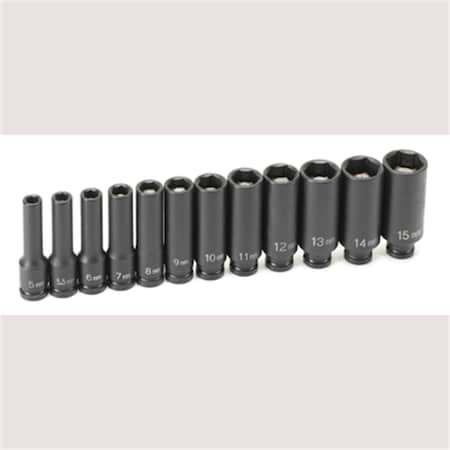 Grey Pneumatic 1/4"DR 12PC DP MAG 9712MDG