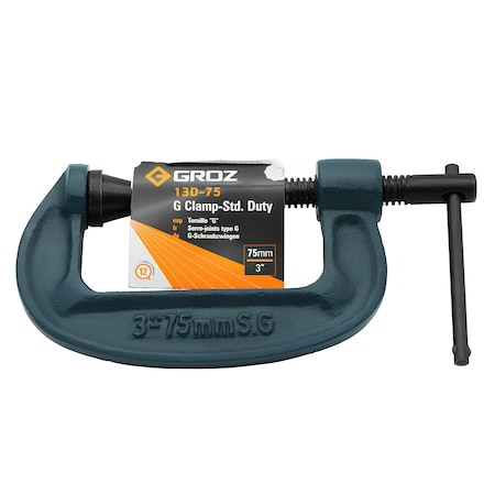 Groz C Clamp, Ductile, 3" 35800