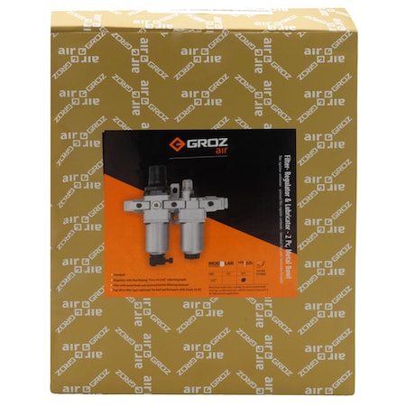 Groz Air FRL, Metal Bowl, Standard, 1/2" NPT 60482