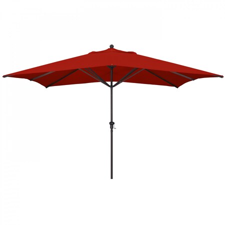 California Umbrella Patio Umbrella, Rectangle, 109.5" H, Sunbrella Fabric, Jockey Red 194061012642