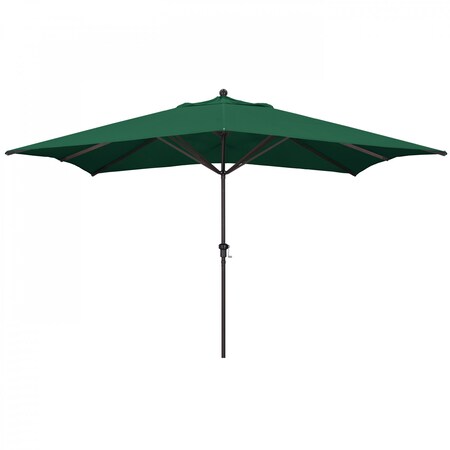 California Umbrella Patio Umbrella, Rectangle, 109.5" H, Sunbrella Fabric, Forest Green 194061012697