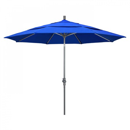 California Umbrella Patio Umbrella, Octagon, 110.5" H, Sunbrella Fabric, Pacific Blue 194061012765