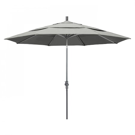 California Umbrella Patio Umbrella, Octagon, 110.5" H, Sunbrella Fabric, Granite 194061012772