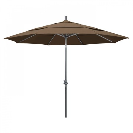 California Umbrella Patio Umbrella, Octagon, 110.5" H, Sunbrella Fabric, Cocoa 194061012925