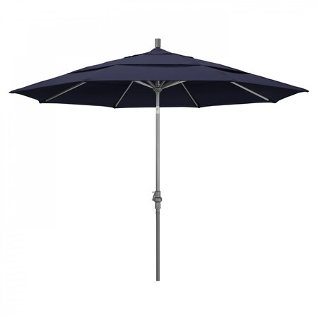 California Umbrella Patio Umbrella, Octagon, 110.5" H, Sunbrella Fabric, Navy 194061012956