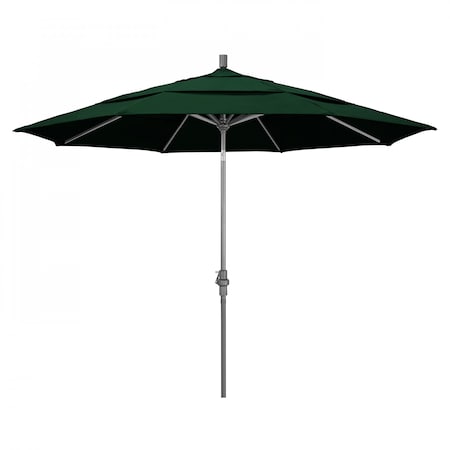 California Umbrella Patio Umbrella, Octagon, 110.5" H, Sunbrella Fabric, Forest Green 194061012970