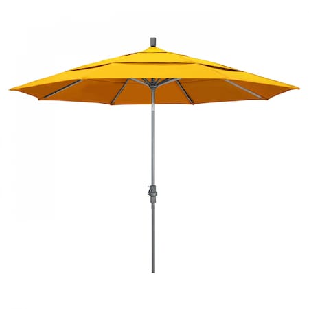 California Umbrella Patio Umbrella, Octagon, 110.5" H, Sunbrella Fabric, Sunflower Yellow 194061012994