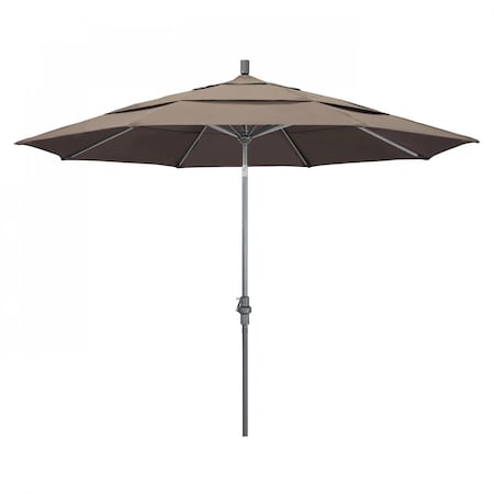 California Umbrella Patio Umbrella, Octagon, 110.5" H, Sunbrella Fabric, Taupe 194061013007
