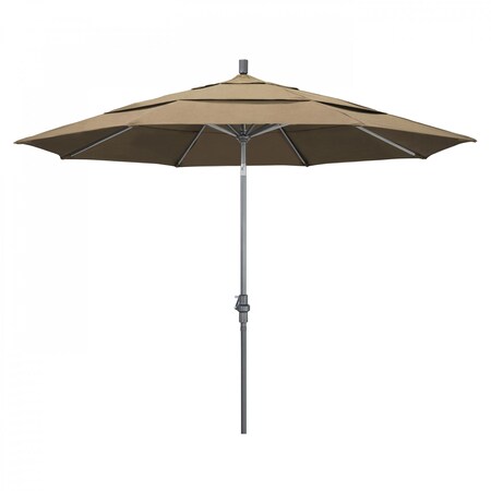 California Umbrella Patio Umbrella, Octagon, 110.5" H, Sunbrella Fabric, Heather Beige 194061013021