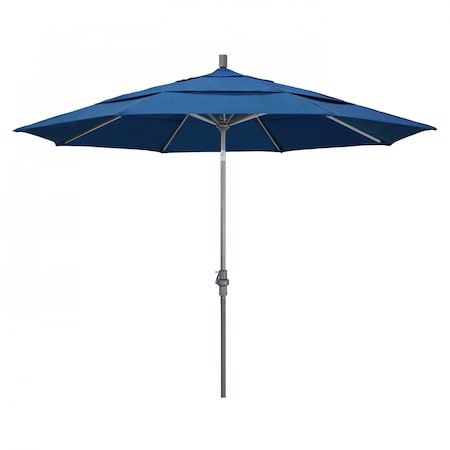 California Umbrella Patio Umbrella, Octagon, 110.5" H, Sunbrella Fabric, Regatta 194061013045