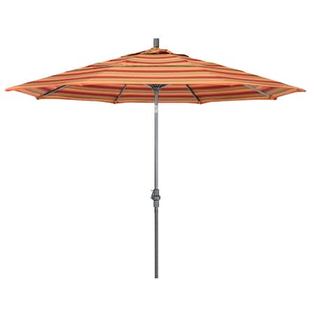 California Umbrella Patio Umbrella, Octagon, 110.5" H, Sunbrella Fabric, Astoria Sunset 194061013090
