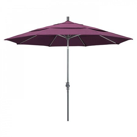 California Umbrella Patio Umbrella, Octagon, 110.5" H, Sunbrella Fabric, Iris 194061013120