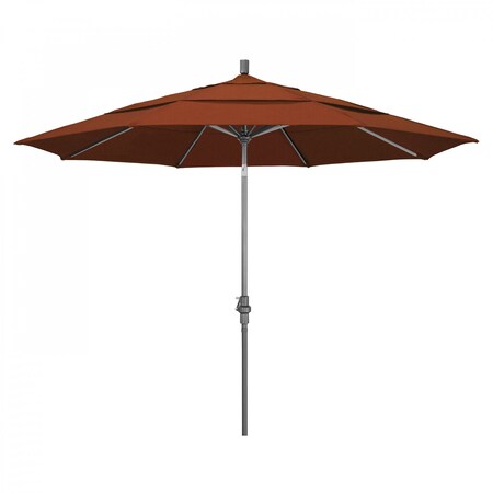 California Umbrella Patio Umbrella, Octagon, 110.5" H, Olefin Fabric, Terracotta 194061013267