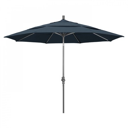 California Umbrella Patio Umbrella, Octagon, 110.5" H, Pacifica Fabric, Sapphire 194061013496