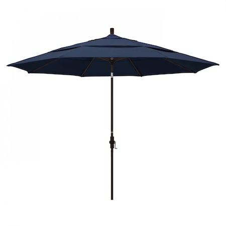 California Umbrella Patio Umbrella, Octagon, 110.5" H, Sunbrella Fabric, Spectrum Indigo 194061013571