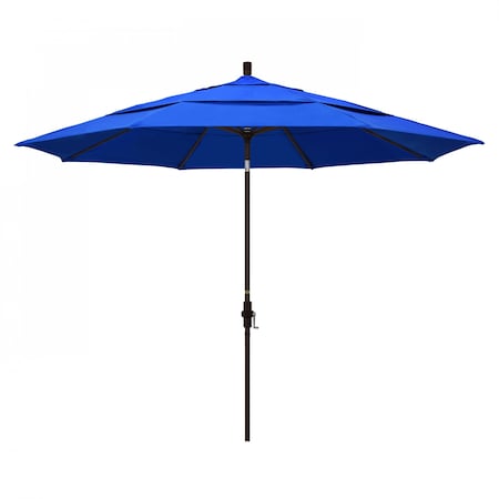 California Umbrella Patio Umbrella, Octagon, 110.5" H, Sunbrella Fabric, Pacific Blue 194061013601