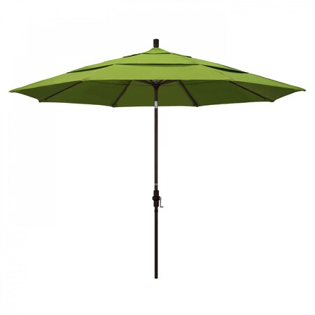 California Umbrella Patio Umbrella, Octagon, 110.5" H, Sunbrella Fabric, Macaw 194061013779