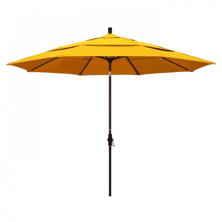 California Umbrella Patio Umbrella, Octagon, 110.5" H, Sunbrella Fabric, Sunflower Yellow 194061013830