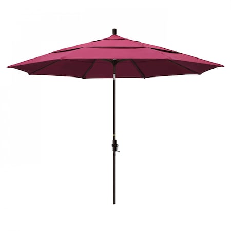 California Umbrella Patio Umbrella, Octagon, 110.5" H, Sunbrella Fabric, Hot Pink 194061013854
