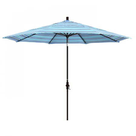 California Umbrella Patio Umbrella, Octagon, 110.5" H, Sunbrella Fabric, Dolce Oasis 194061013915