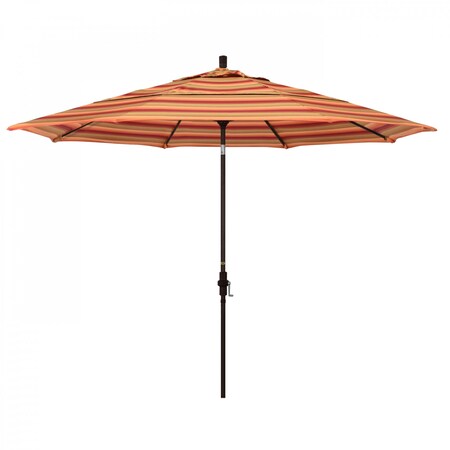 California Umbrella Patio Umbrella, Octagon, 110.5" H, Sunbrella Fabric, Astoria Sunset 194061013939