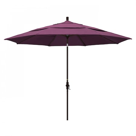 California Umbrella Patio Umbrella, Octagon, 110.5" H, Sunbrella Fabric, Iris 194061013960