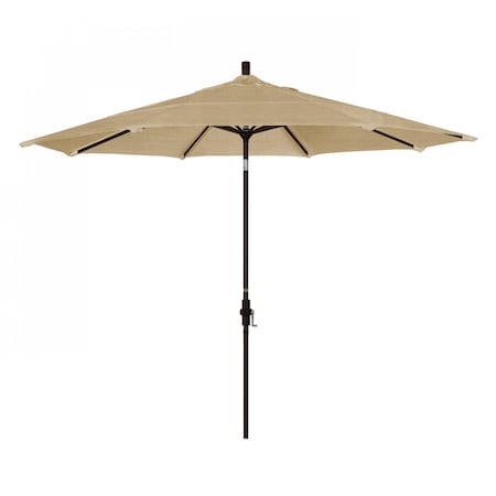 California Umbrella Patio Umbrella, Octagon, 110.5" H, Sunbrella Fabric, Linen Sesame 194061013977