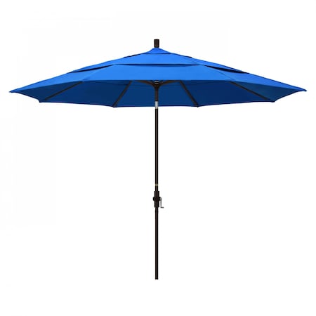 California Umbrella Patio Umbrella, Octagon, 110.5" H, Olefin Fabric, Royal Blue 194061013984