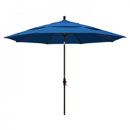 California Umbrella Patio Umbrella, Octagon, 110.5" H, Pacifica Fabric, Pacific Blue 194061014189