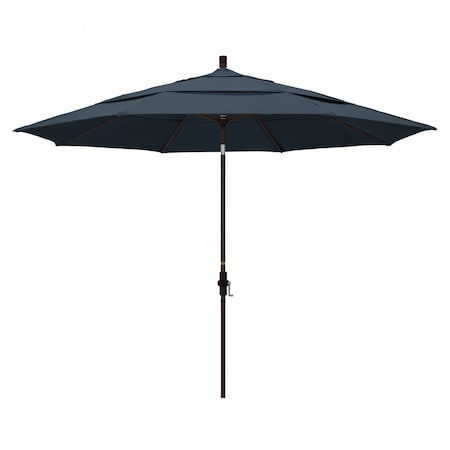 California Umbrella Patio Umbrella, Octagon, 110.5" H, Pacifica Fabric, Sapphire 194061014332