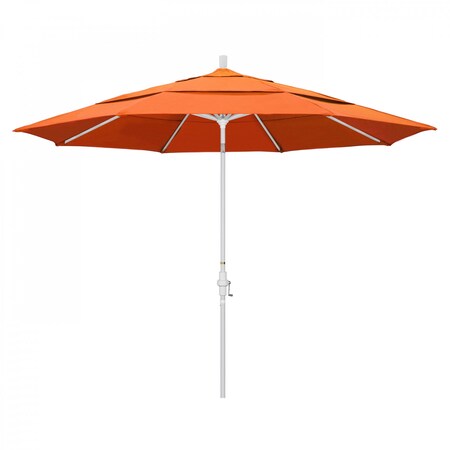 California Umbrella Patio Umbrella, Octagon, 110.5" H, Sunbrella Fabric, Tangerine 194061014509
