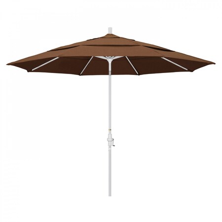 California Umbrella Patio Umbrella, Octagon, 110.5" H, Sunbrella Fabric, Teak 194061014714