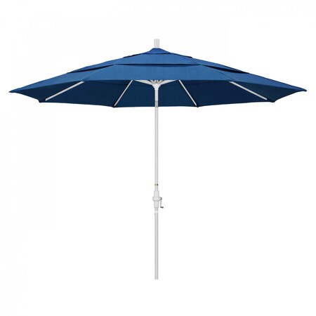 California Umbrella Patio Umbrella, Octagon, 110.5" H, Sunbrella Fabric, Regatta 194061014721