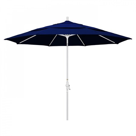 California Umbrella Patio Umbrella, Octagon, 110.5" H, Sunbrella Fabric, True Blue 194061014738