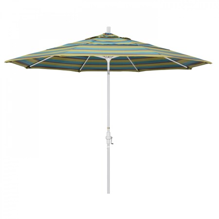 California Umbrella Patio Umbrella, Octagon, 110.5" H, Sunbrella Fabric, Astoria Lagoon 194061014783