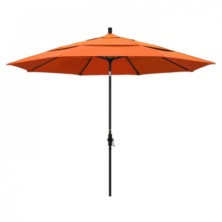 California Umbrella Patio Umbrella, Octagon, 110.5" H, Sunbrella Fabric, Tangerine 194061015346