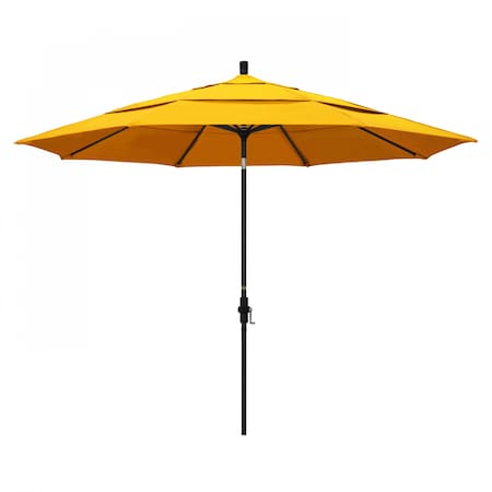 California Umbrella Patio Umbrella, Octagon, 110.5" H, Sunbrella Fabric, Sunflower Yellow 194061015513