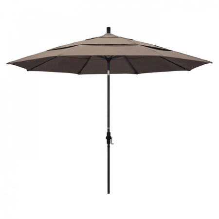California Umbrella Patio Umbrella, Octagon, 110.5" H, Sunbrella Fabric, Taupe 194061015520
