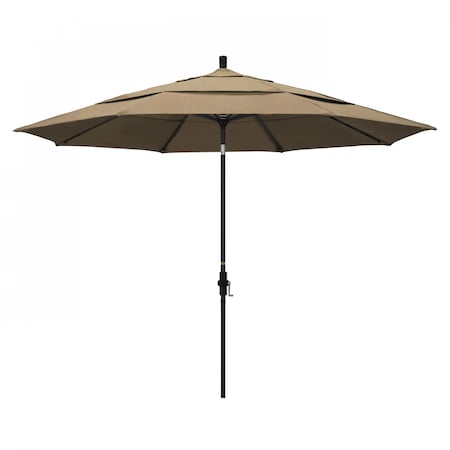 California Umbrella Patio Umbrella, Octagon, 110.5" H, Sunbrella Fabric, Heather Beige 194061015544