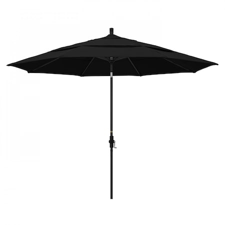 California Umbrella Patio Umbrella, Octagon, 110.5" H, Olefin Fabric, Black 194061015759
