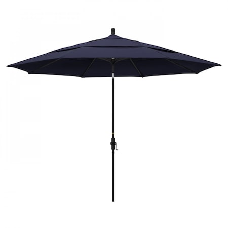 California Umbrella Patio Umbrella, Octagon, 110.5" H, Pacifica Fabric, Navy Blue 194061015988