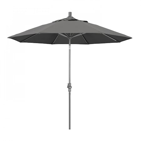 California Umbrella Patio Umbrella, Octagon, 102.38" H, Sunbrella Fabric, Charcoal 194061016169