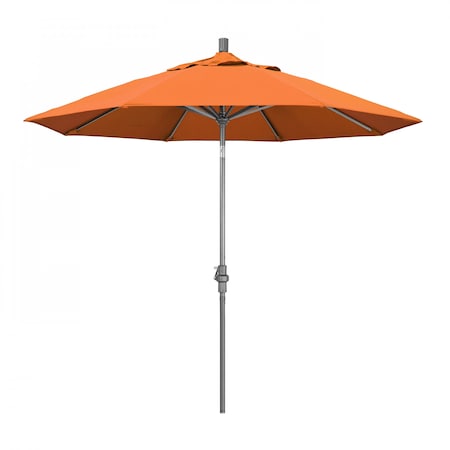 California Umbrella Patio Umbrella, Octagon, 102.38" H, Sunbrella Fabric, Tangerine 194061016183