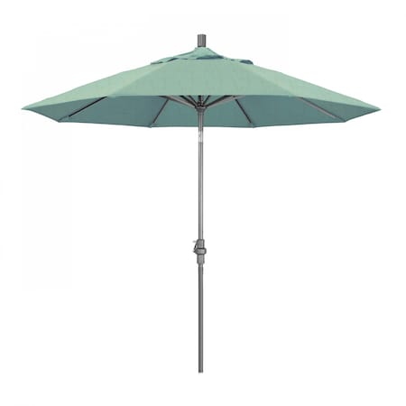 California Umbrella Patio Umbrella, Octagon, 102.38" H, Sunbrella Fabric, Spa 194061016220