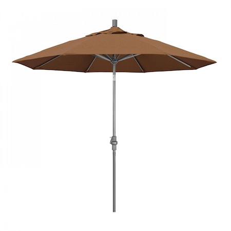 California Umbrella Patio Umbrella, Octagon, 102.38" H, Sunbrella Fabric, Teak 194061016398