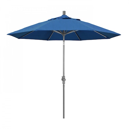 California Umbrella Patio Umbrella, Octagon, 102.38" H, Sunbrella Fabric, Regatta 194061016404
