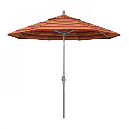 California Umbrella Patio Umbrella, Octagon, 102.38" H, Sunbrella Fabric, Astoria Sunset 194061016459